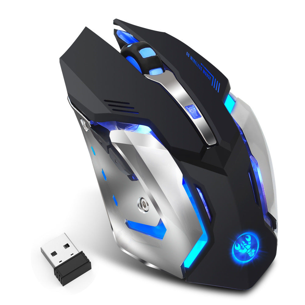 HXSJ Wireless 2.4G Gaming Mouse with LED Lighting