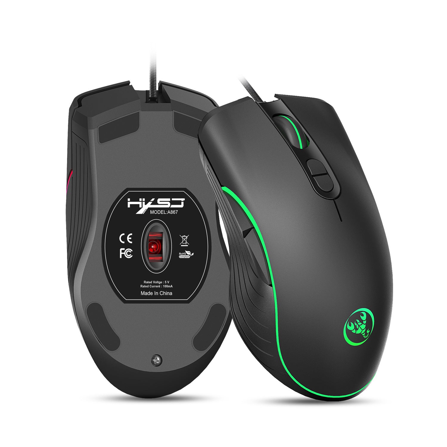 Illuminated Wired Gaming Mouse
