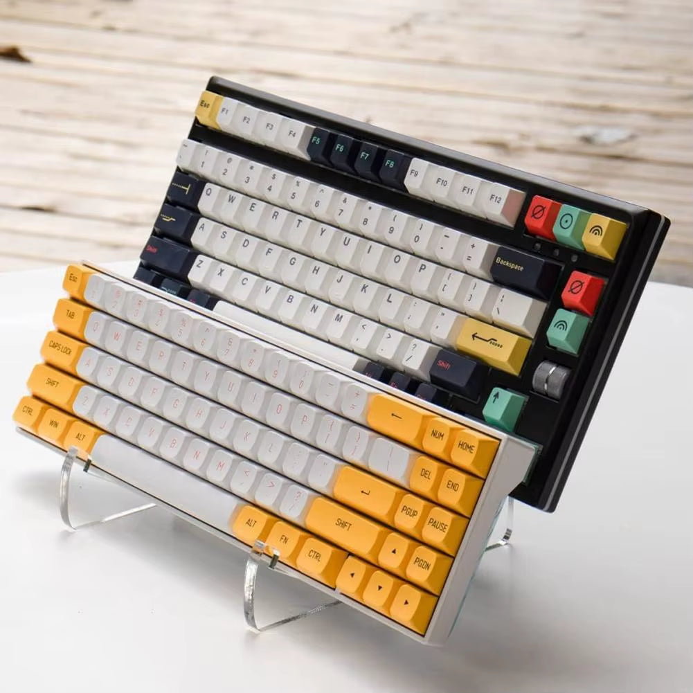 Half-Tier Transparent Acrylic Keyboard Display Stand for Mechanical Keyboards