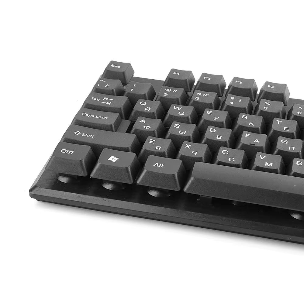 Russian/English Waterproof Silent Keyboard for Windows Computers
