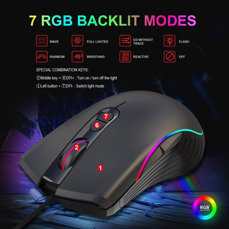 Illuminated Wired Gaming Mouse