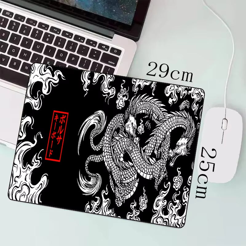 Japanese Dragon XXL Gaming Mousepad - Large Desk Mat for Gamers, Available in 900x400mm and 700x300mm Sizes