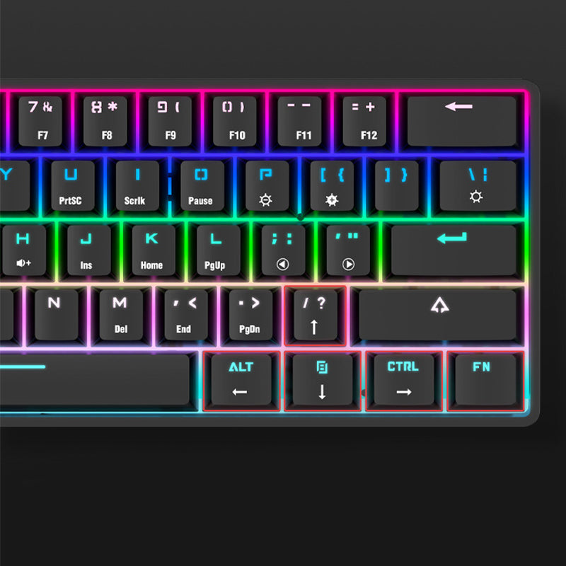 Wireless Bluetooth Mechanical Keyboard with Colorful PBT Keycaps