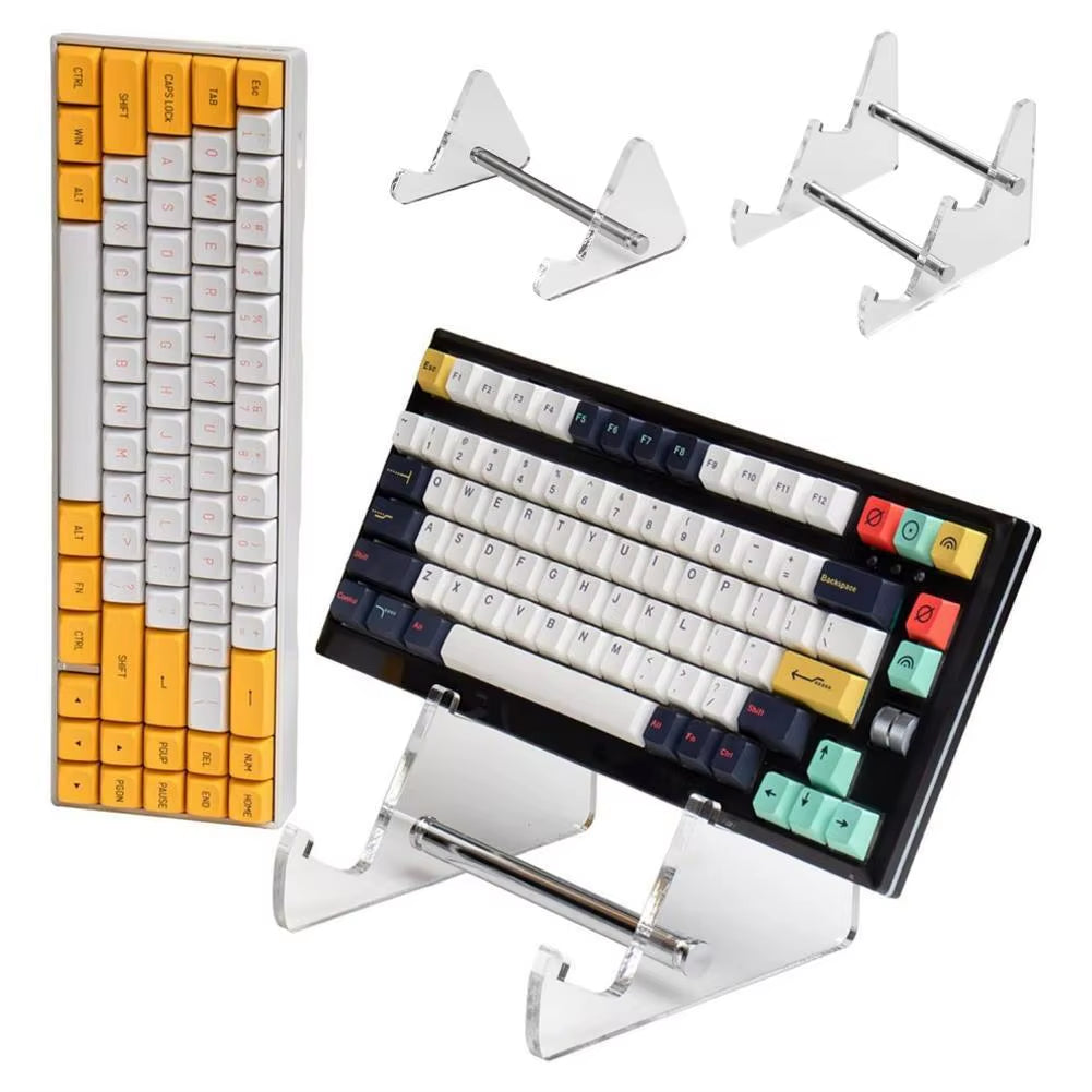 Half-Tier Transparent Acrylic Keyboard Display Stand for Mechanical Keyboards