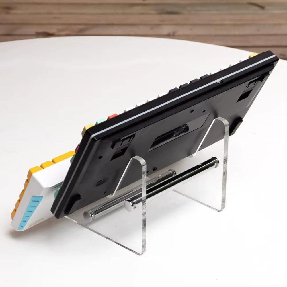 Half-Tier Transparent Acrylic Keyboard Display Stand for Mechanical Keyboards