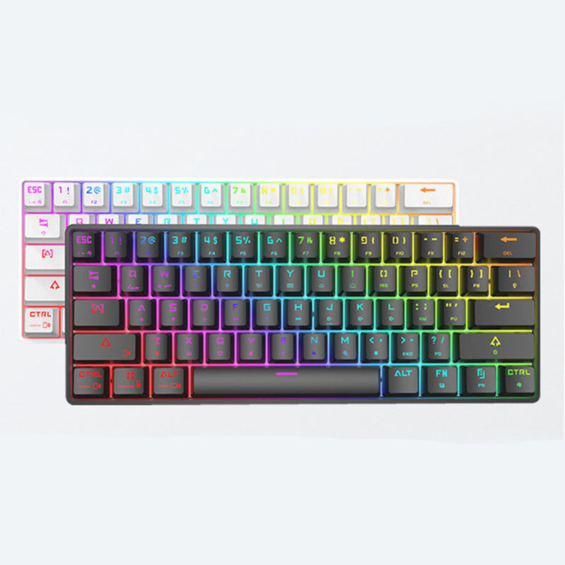 Wireless Bluetooth Mechanical Keyboard with Colorful PBT Keycaps
