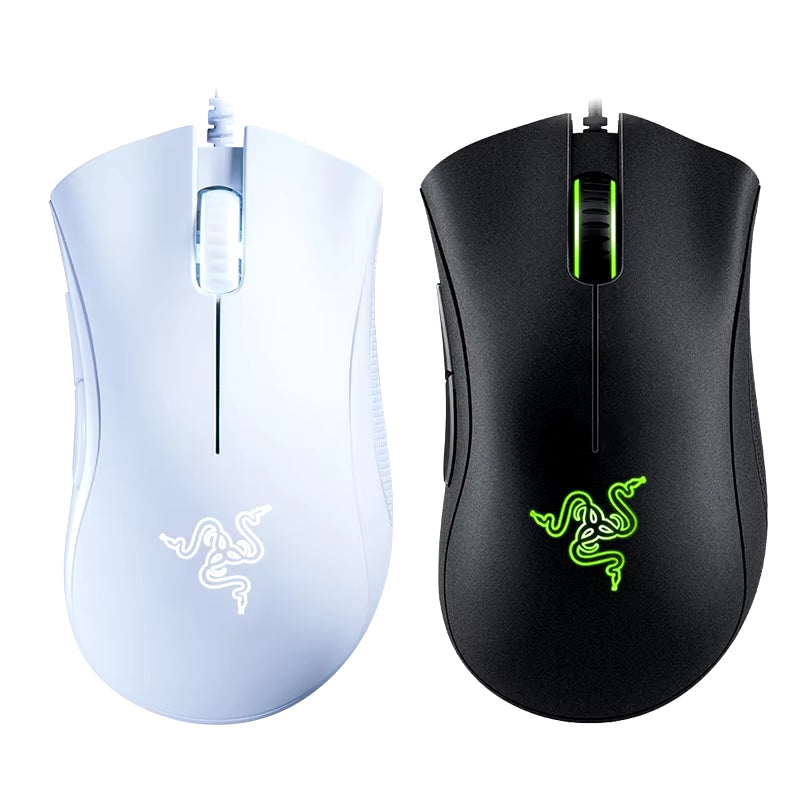 DeathAdder Essential Wired Gaming Mouse with 6400 DPI Optical Sensor and 5 Programmable Buttons for PC Gamers