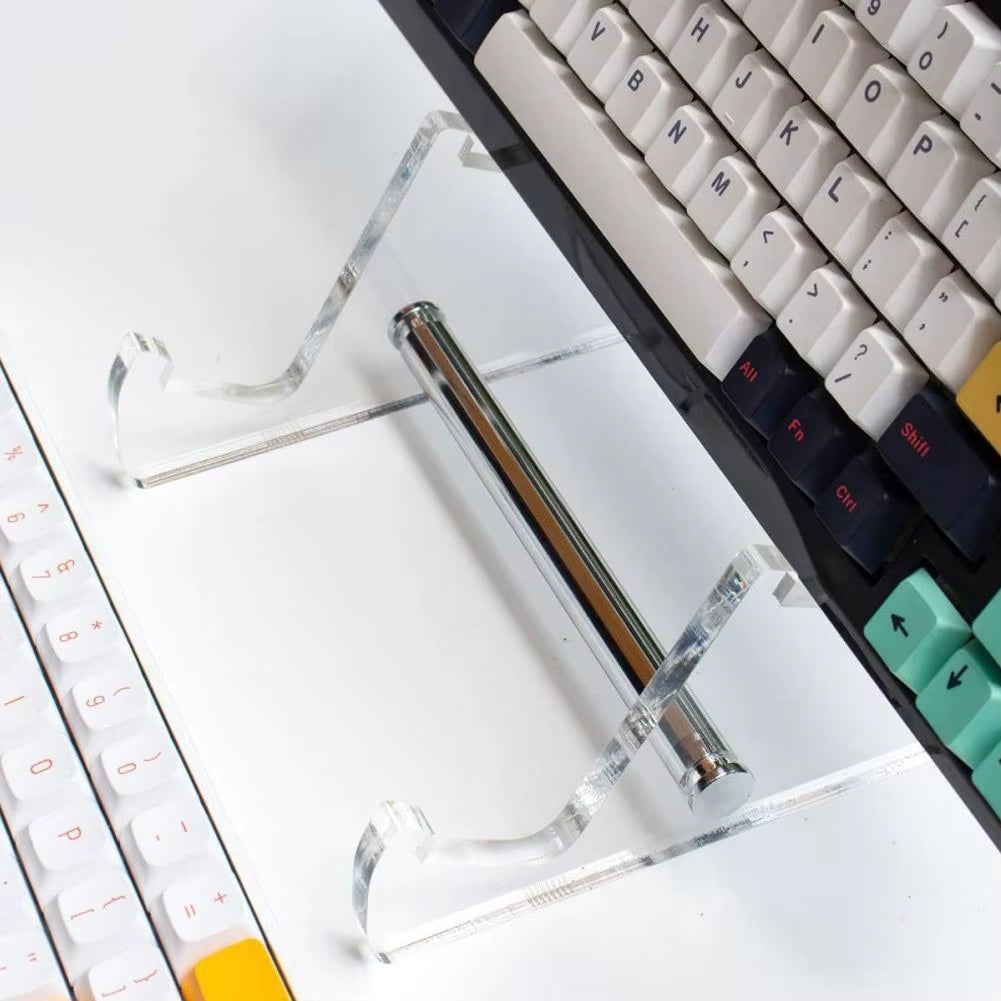 Half-Tier Transparent Acrylic Keyboard Display Stand for Mechanical Keyboards