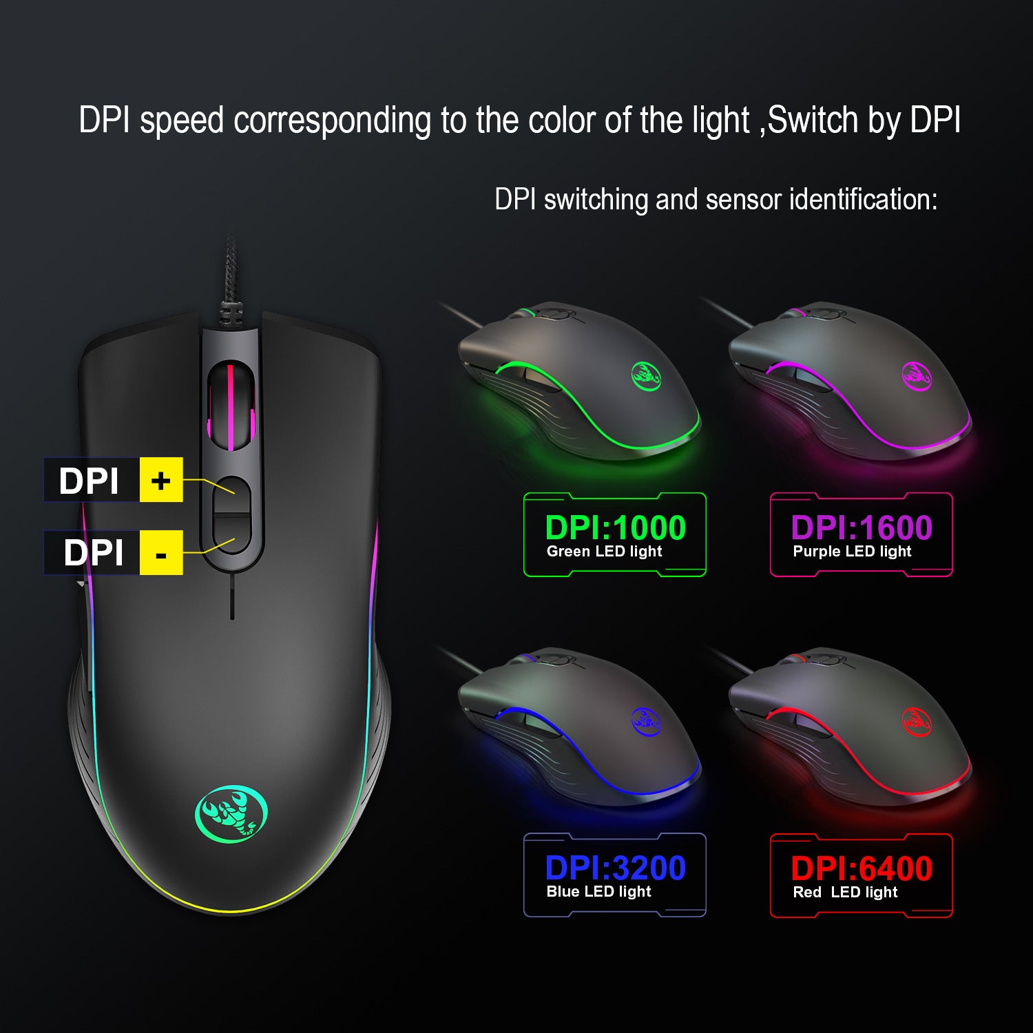 Illuminated Wired Gaming Mouse