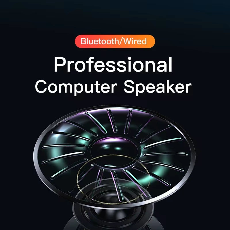 4D Stereo Soundbar with Subwoofer and Bluetooth Connectivity for MacBook, Laptop, and PC Music Players