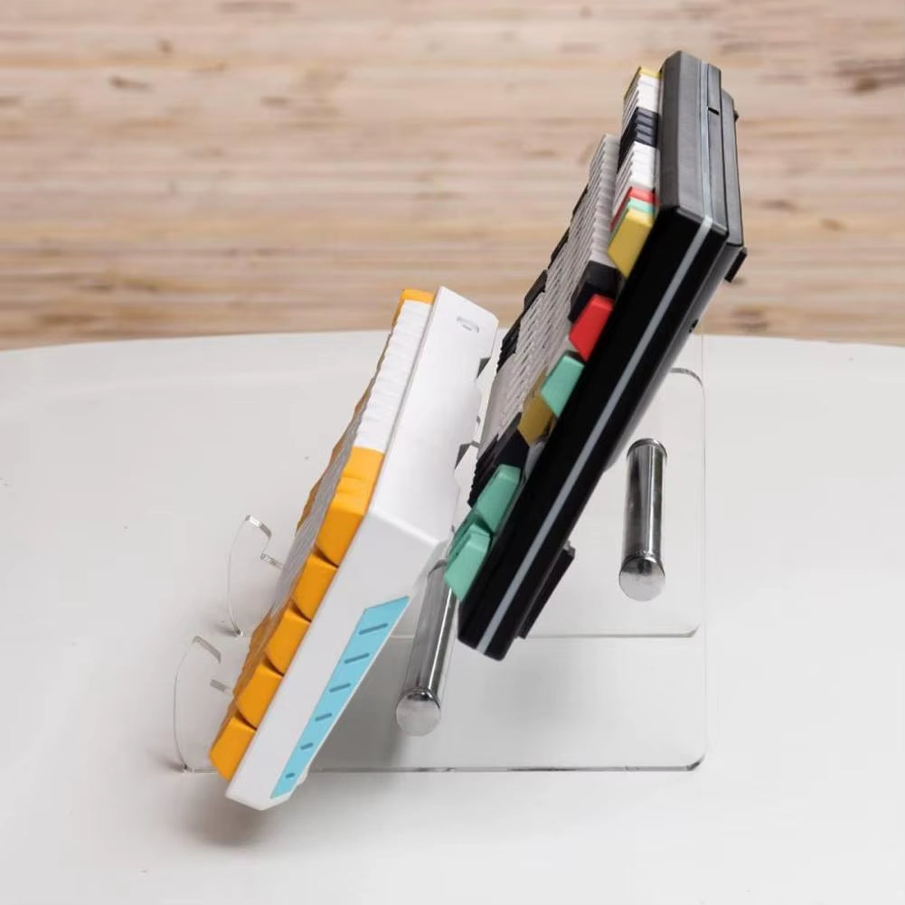 Half-Tier Transparent Acrylic Keyboard Display Stand for Mechanical Keyboards