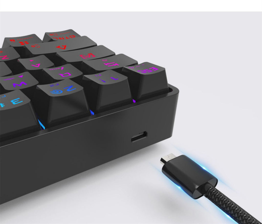 Wireless Bluetooth Mechanical Keyboard with Colorful PBT Keycaps