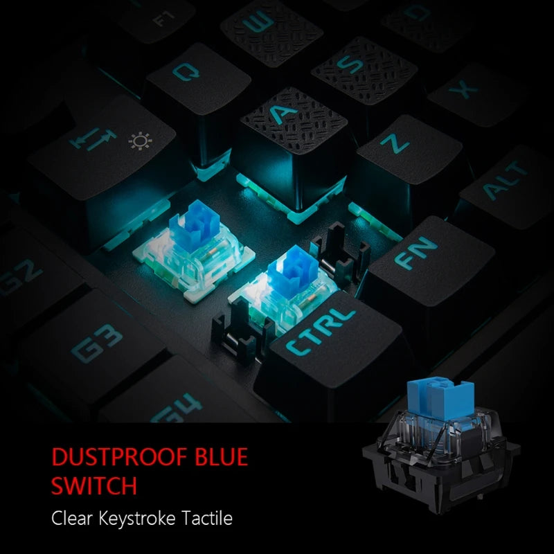 One-Handed Wired USB Gaming Keyboard with 35 Luminous Keys and Ergonomic Hand Rest for Tablets